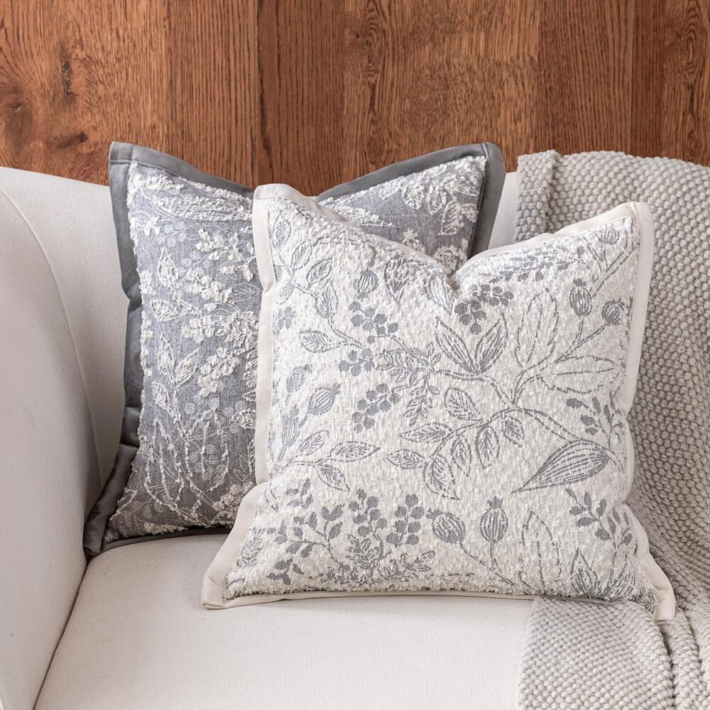 8387 Pack of 2 Decorative Throw Pillow Covers 18x18 – One Dark & One Light